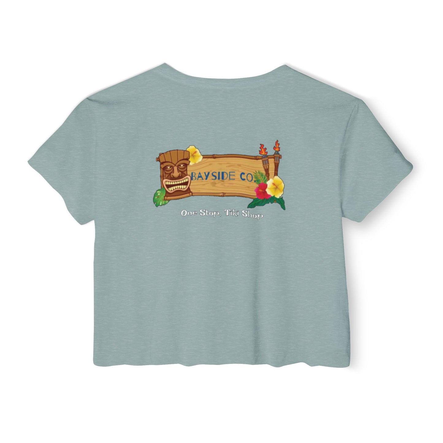 Tropical Vibe Women's Festival Crop Top - Bayside Co.