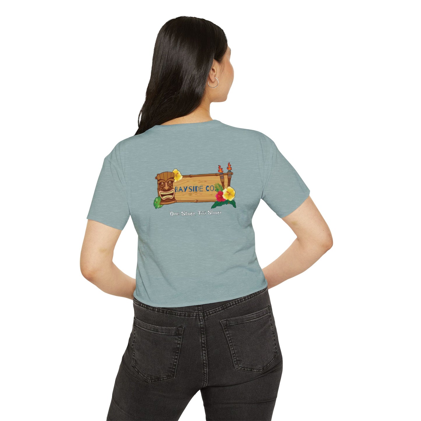 Tropical Vibe Women's Festival Crop Top - Bayside Co.