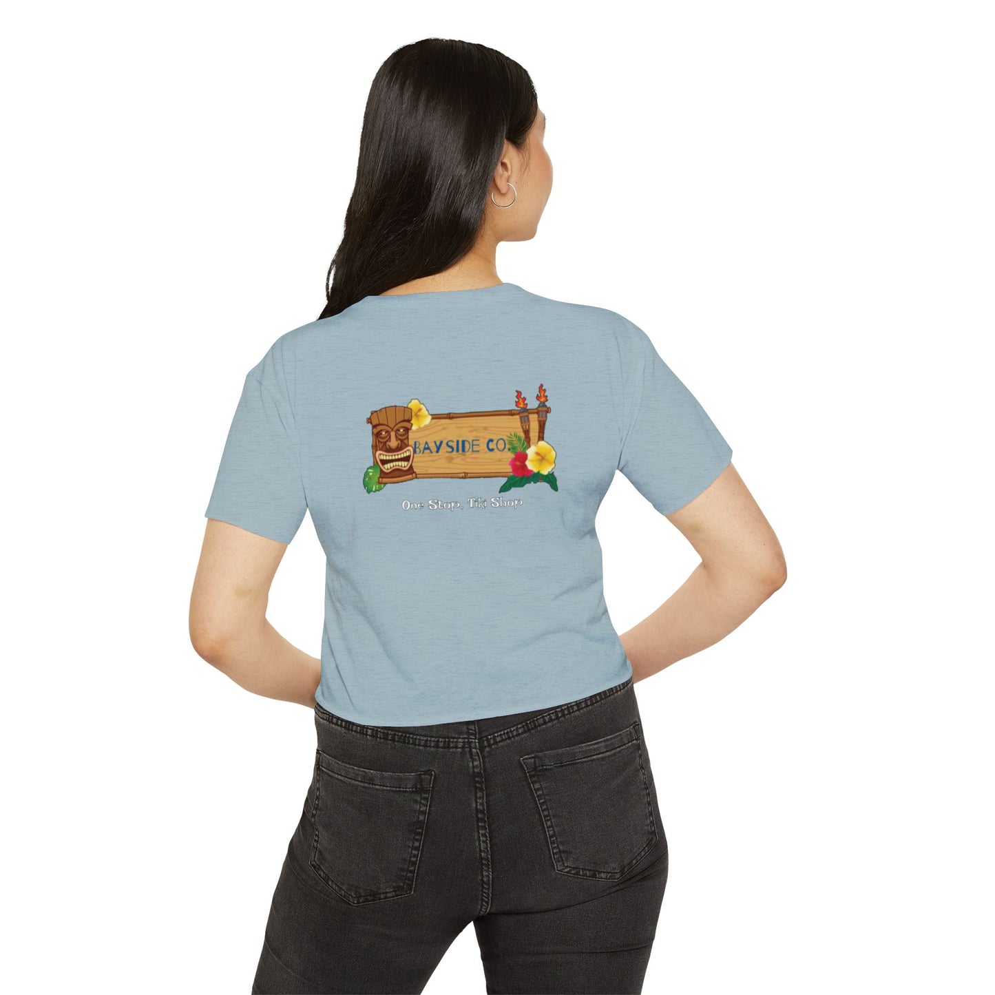 Tropical Vibe Women's Festival Crop Top - Bayside Co.