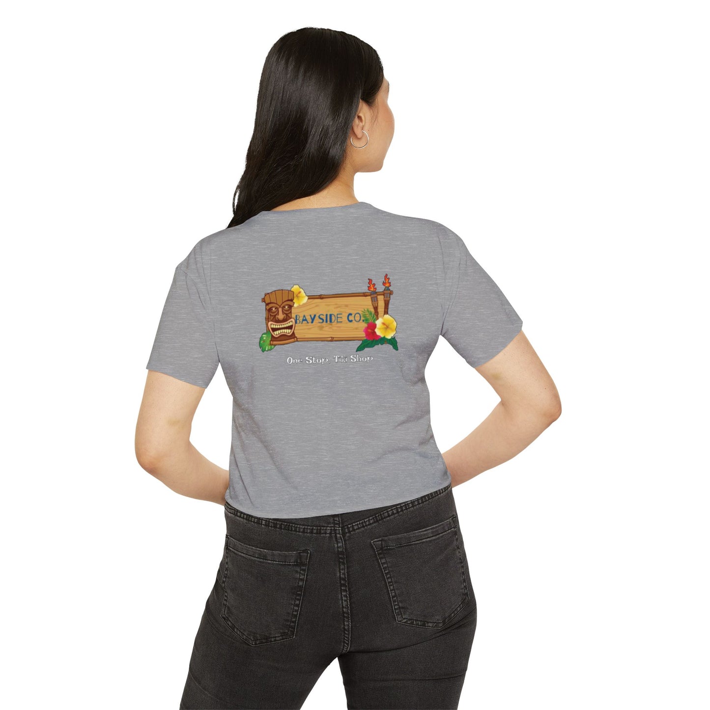 Tropical Vibe Women's Festival Crop Top - Bayside Co.
