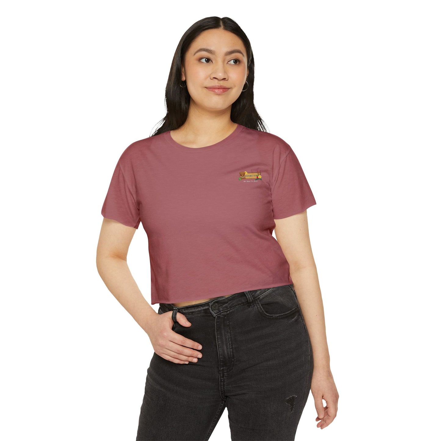 Tropical Vibe Women's Festival Crop Top - Bayside Co.