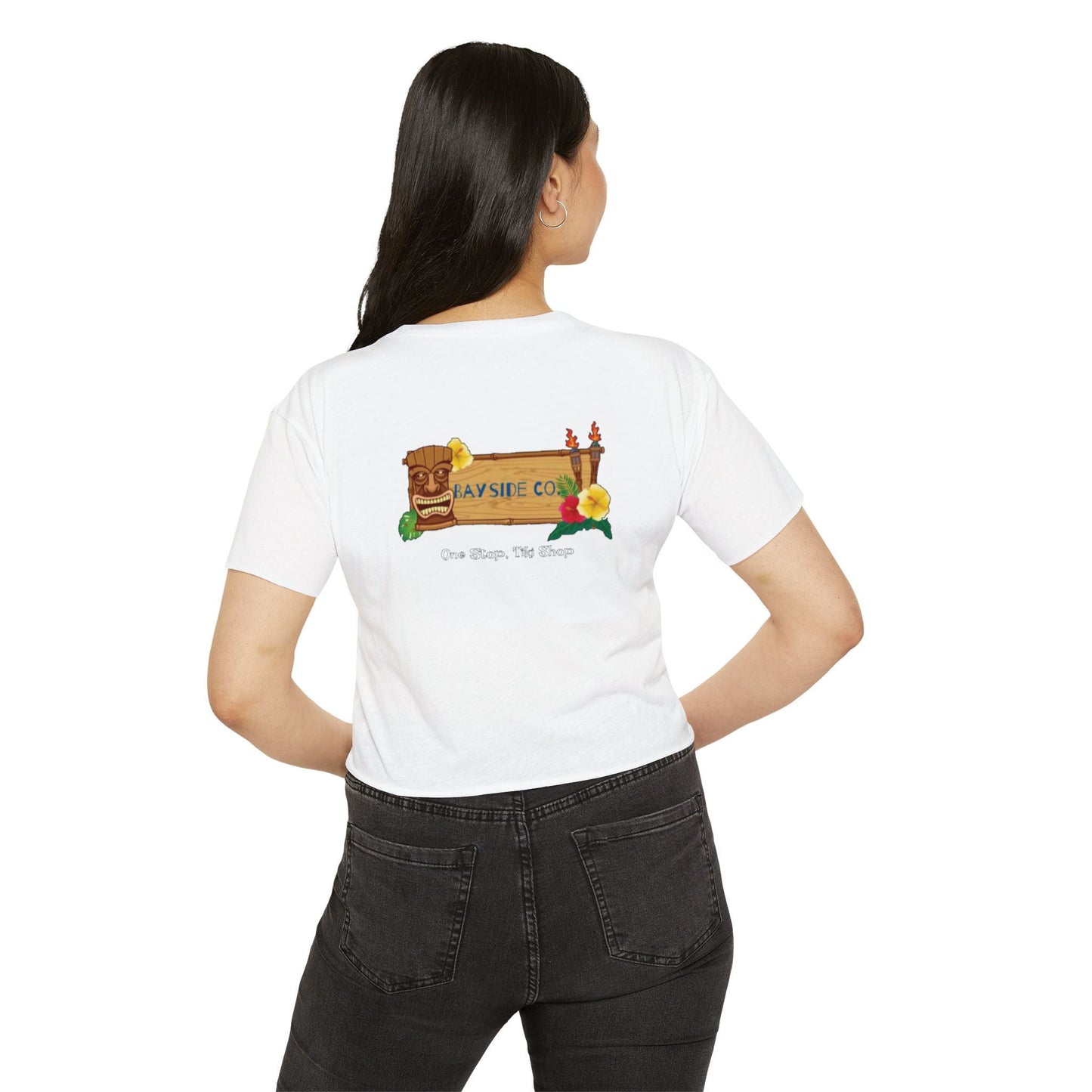 Tropical Vibe Women's Festival Crop Top - Bayside Co.