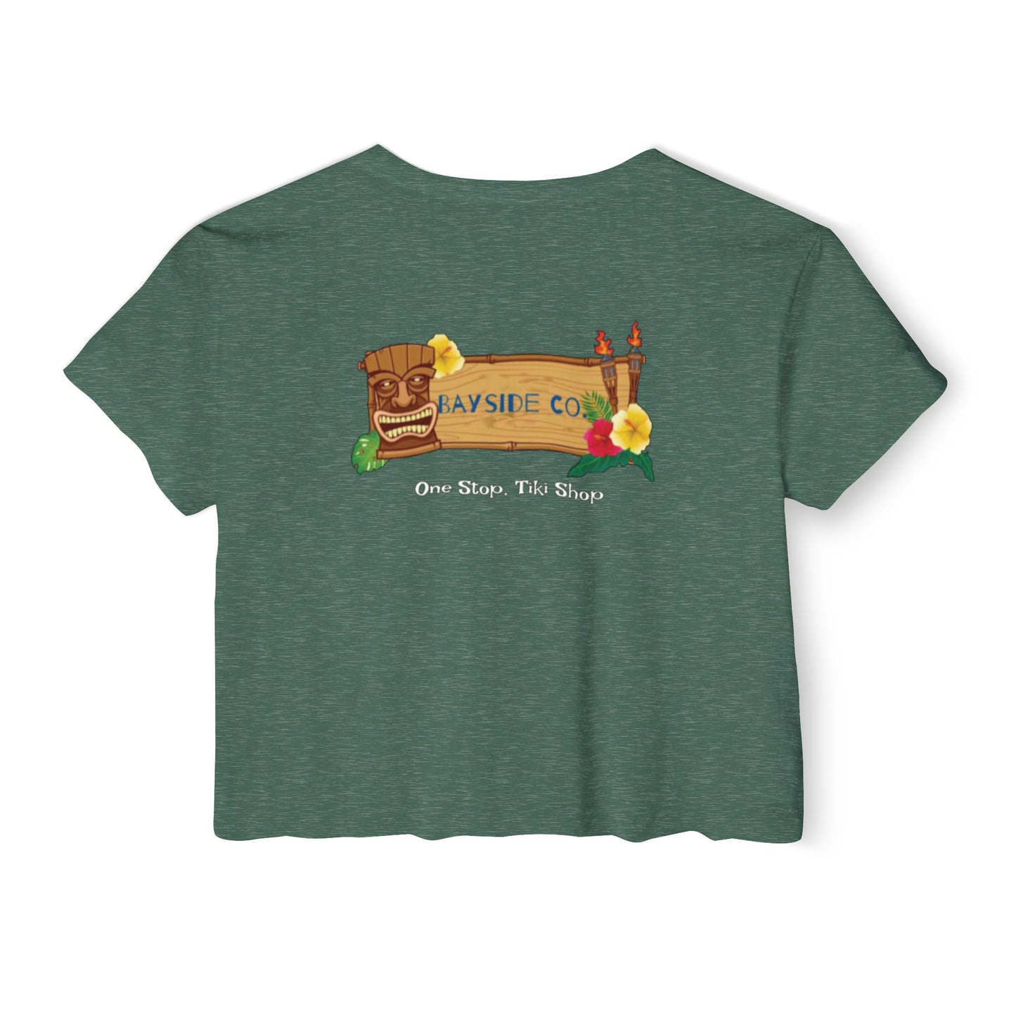 Tropical Vibe Women's Festival Crop Top - Bayside Co.