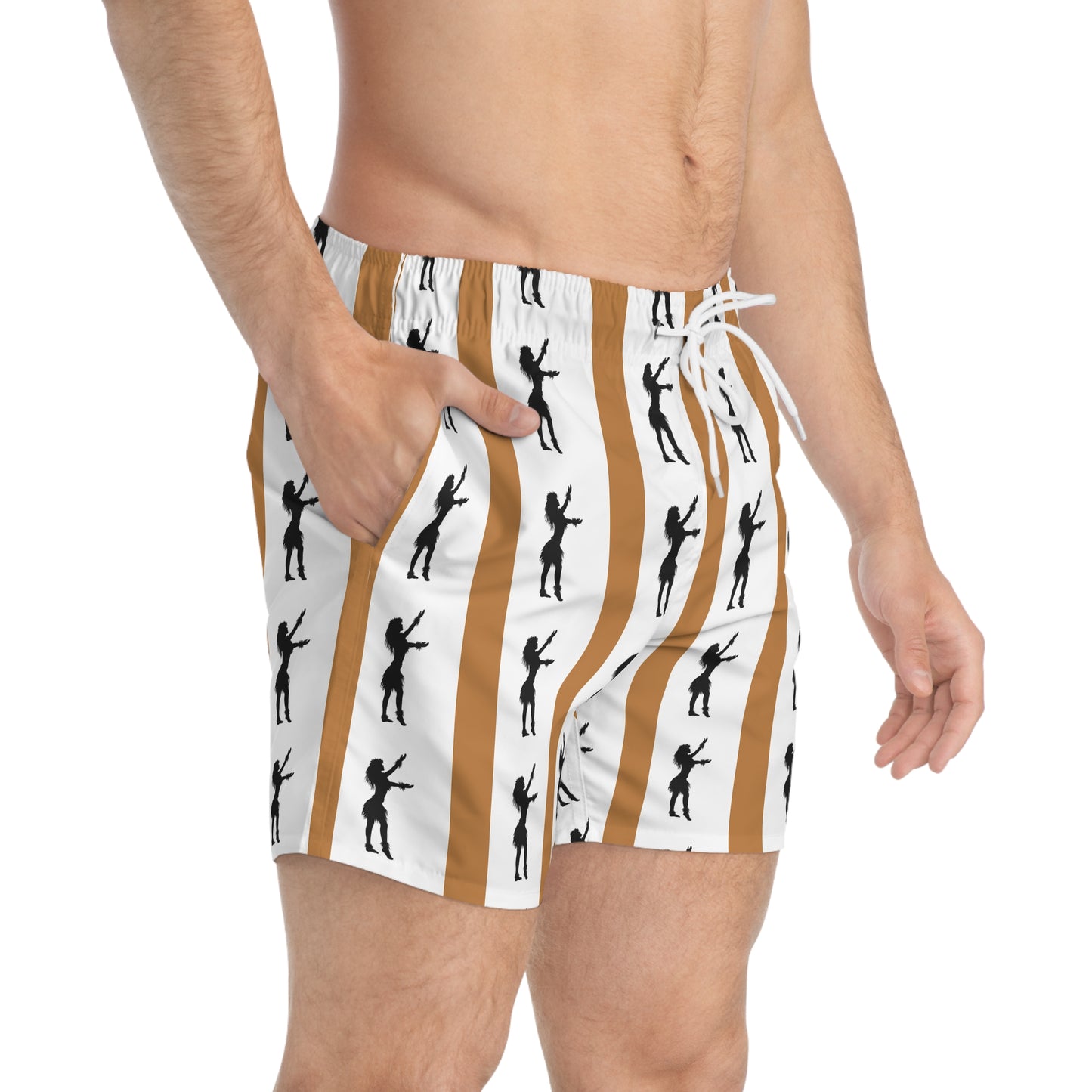 Men's Bathing Suit with Hulu Girl Design