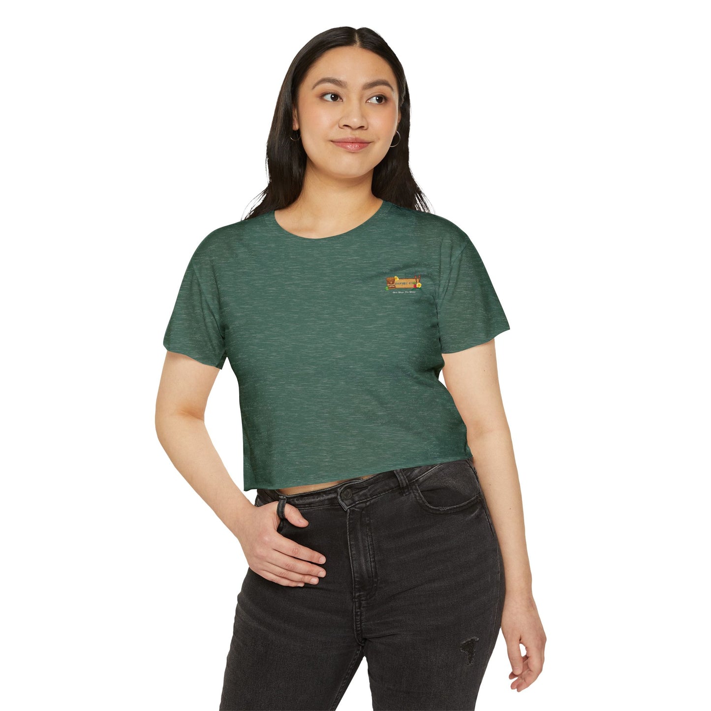 Tropical Vibe Women's Festival Crop Top - Bayside Co.