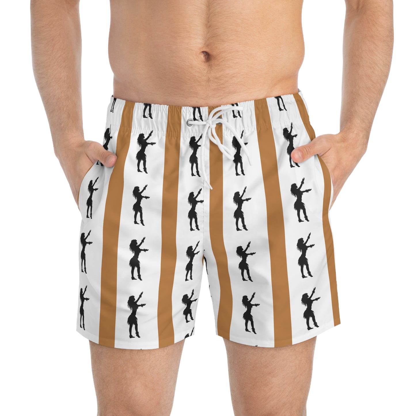 Men's Bathing Suit with Hulu Girl Design