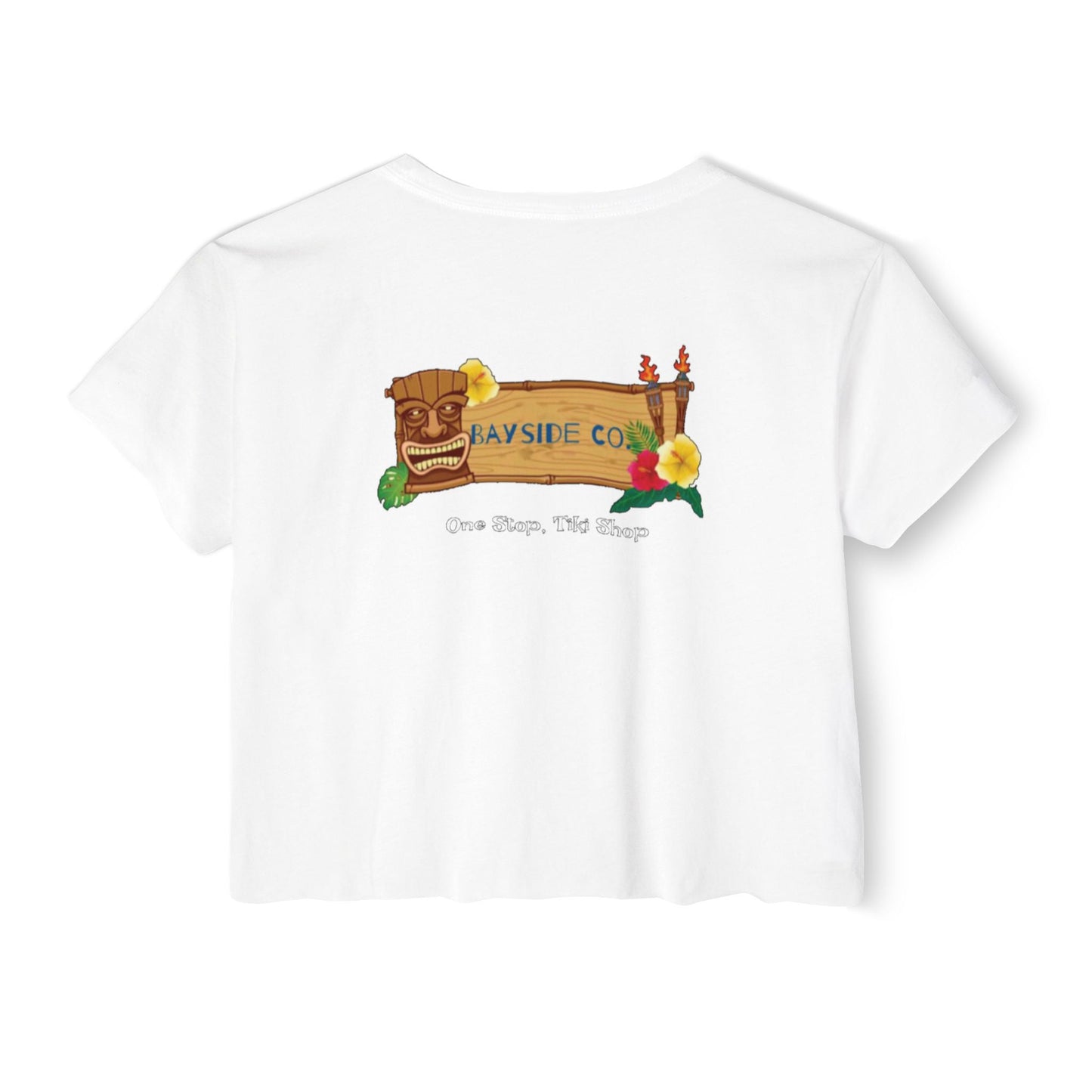 Tropical Vibe Women's Festival Crop Top - Bayside Co.