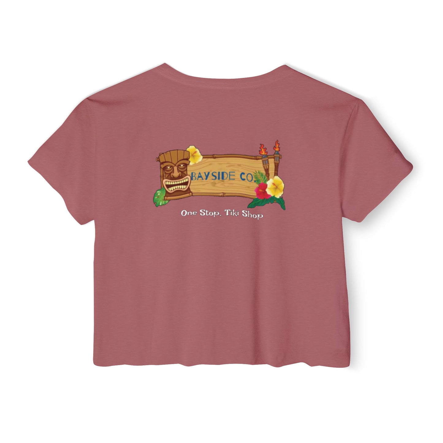 Tropical Vibe Women's Festival Crop Top - Bayside Co.