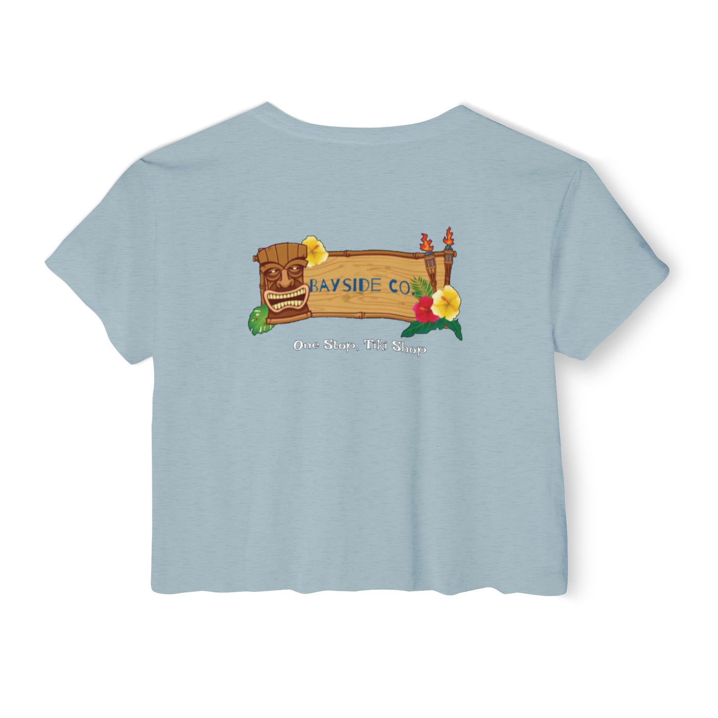 Tropical Vibe Women's Festival Crop Top - Bayside Co.