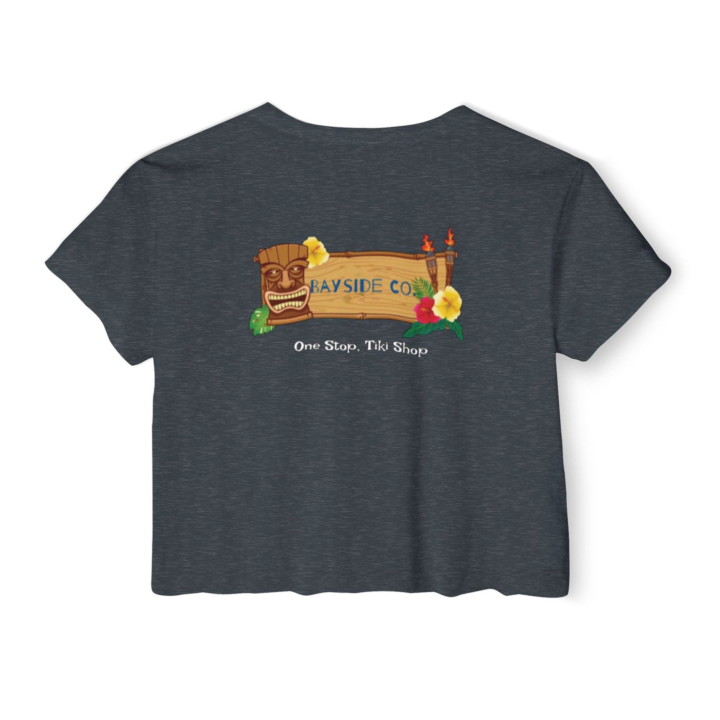 Tropical Vibe Women's Festival Crop Top - Bayside Co.