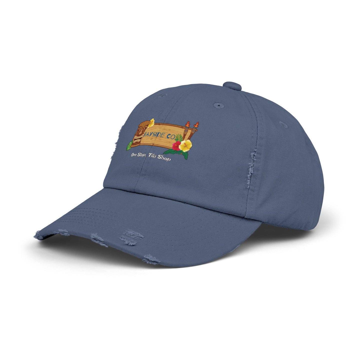 Bayside Co "One Stop, Tiki Shop" Distressed Coastal Cap