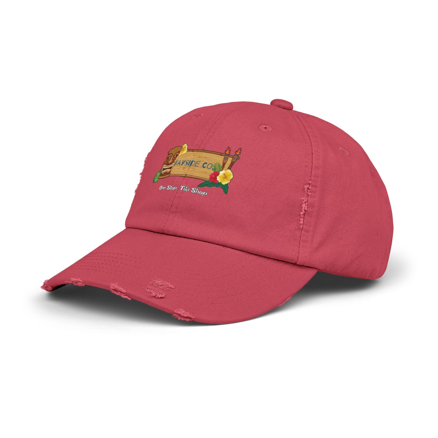 Bayside Co "One Stop, Tiki Shop" Distressed Coastal Cap