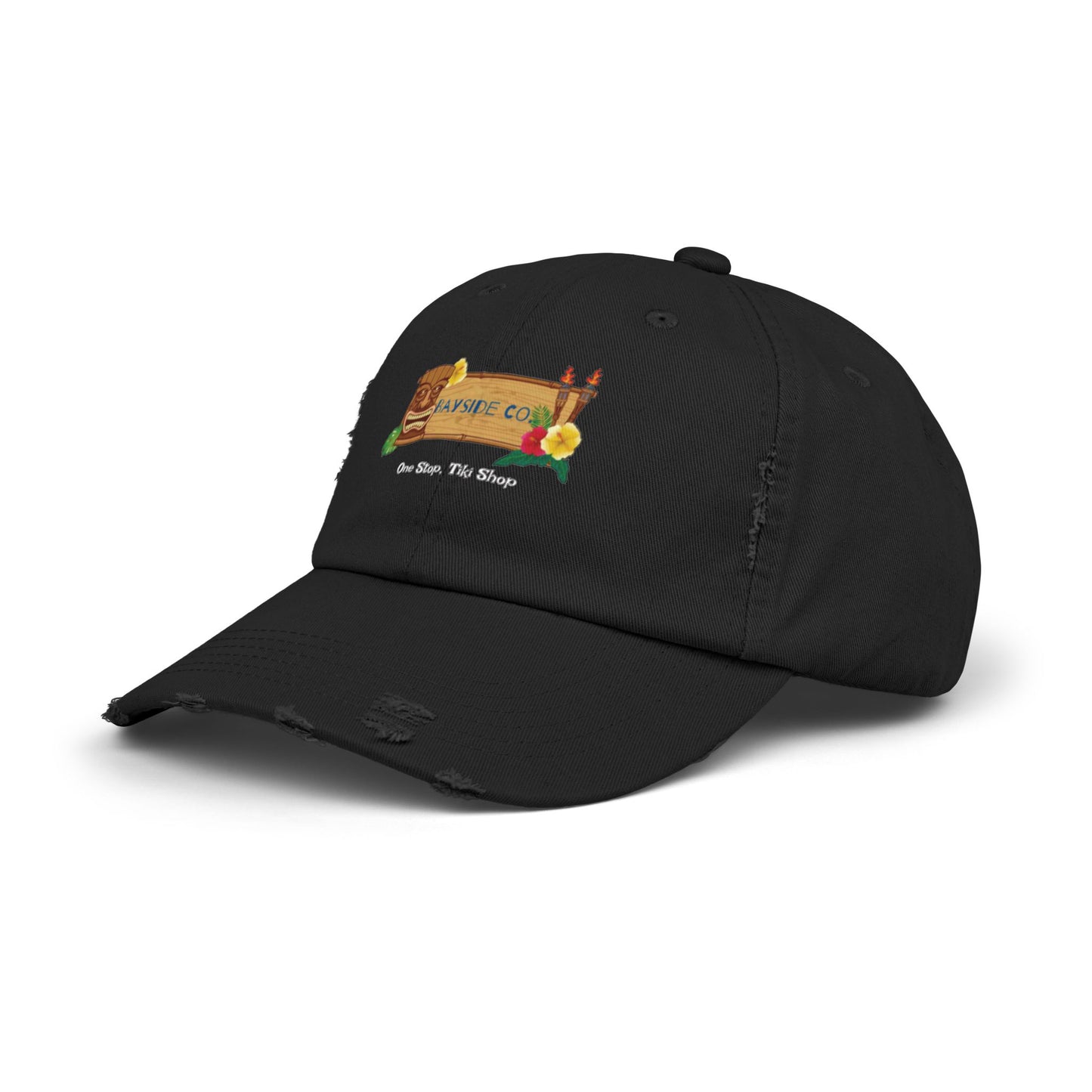Bayside Co "One Stop, Tiki Shop" Distressed Coastal Cap