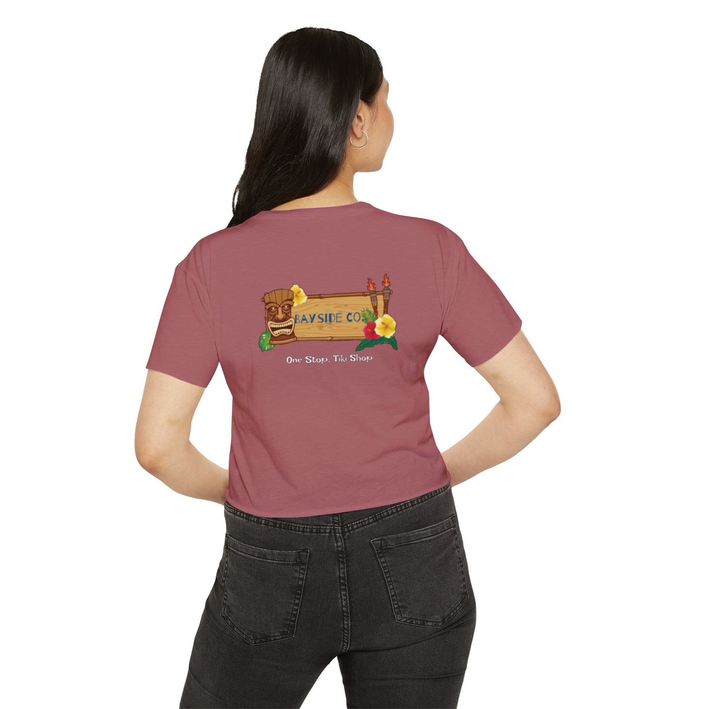 Tropical Vibe Women's Festival Crop Top - Bayside Co.