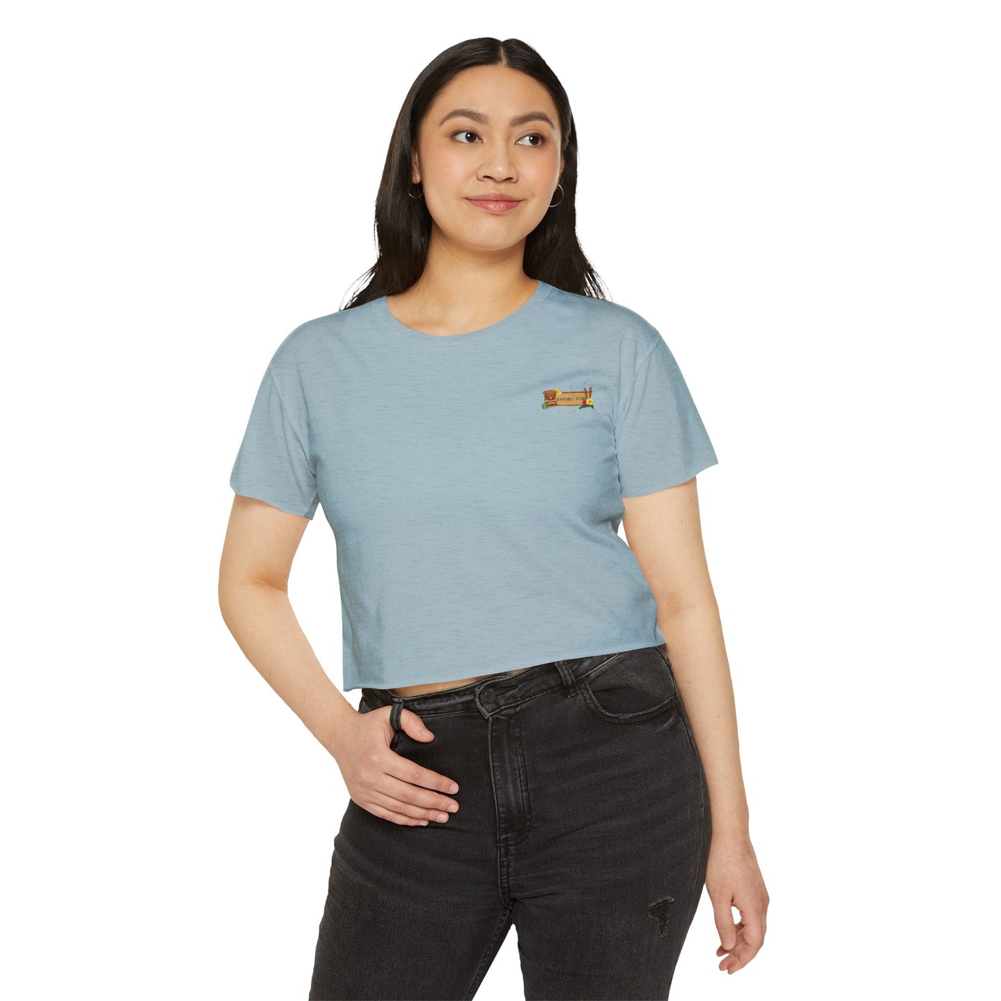 Tropical Vibe Women's Festival Crop Top - Bayside Co.