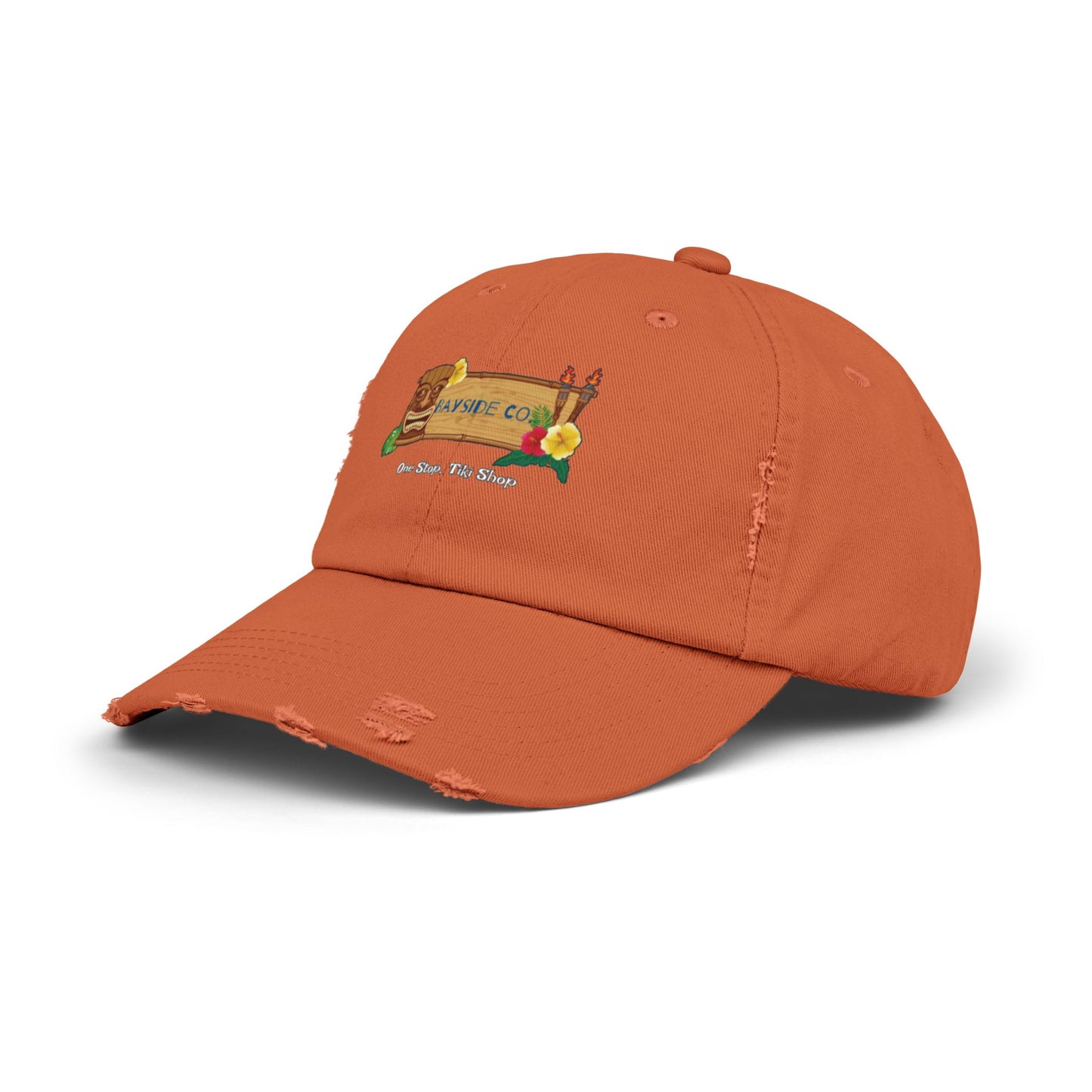 Bayside Co "One Stop, Tiki Shop" Distressed Coastal Cap