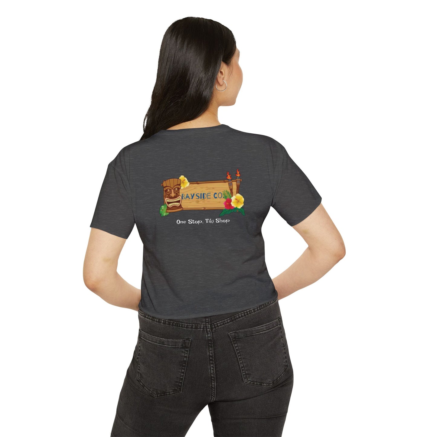 Tropical Vibe Women's Festival Crop Top - Bayside Co.