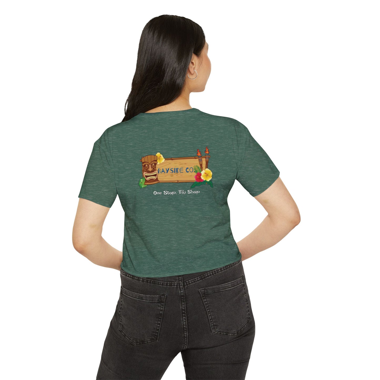 Tropical Vibe Women's Festival Crop Top - Bayside Co.