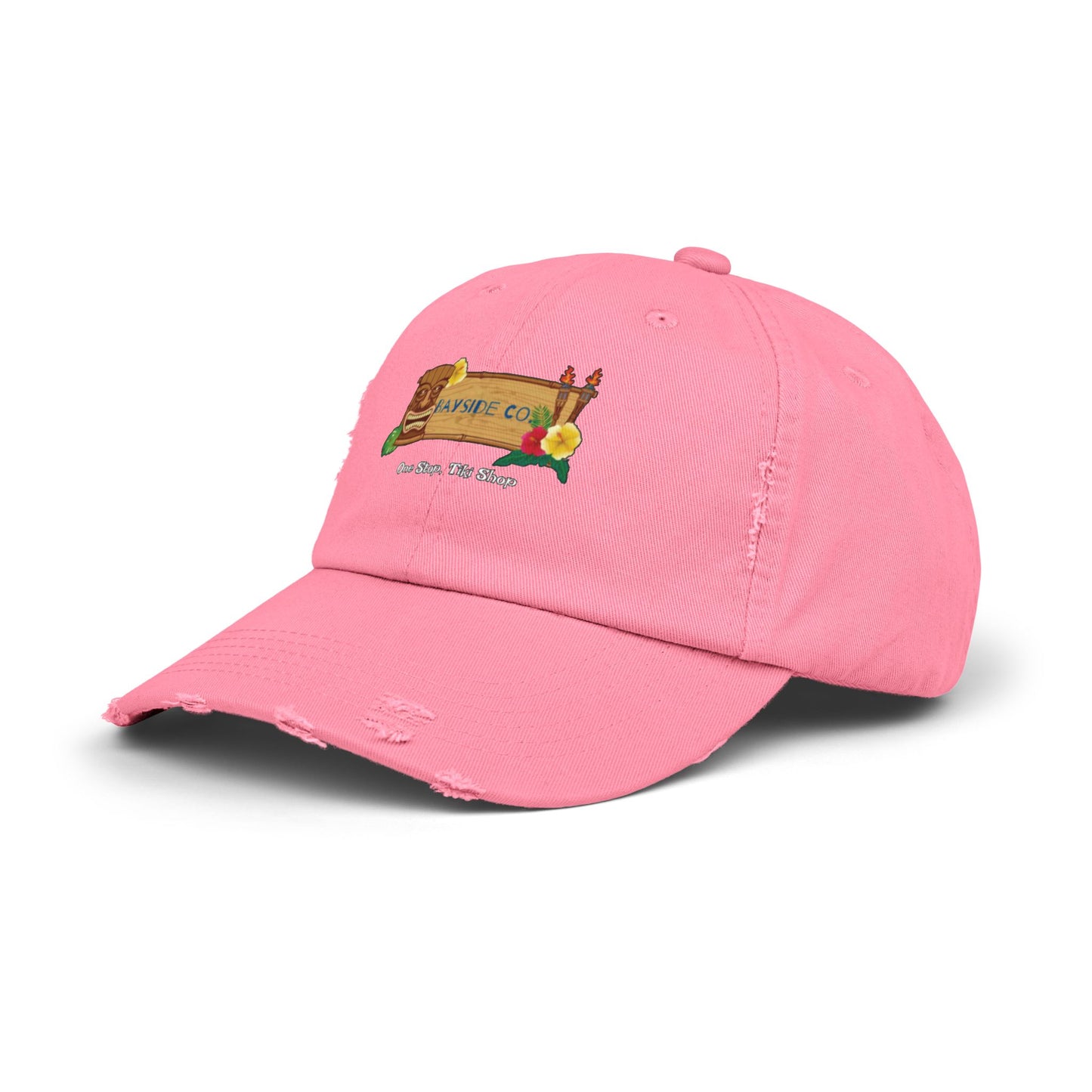 Bayside Co "One Stop, Tiki Shop" Distressed Coastal Cap