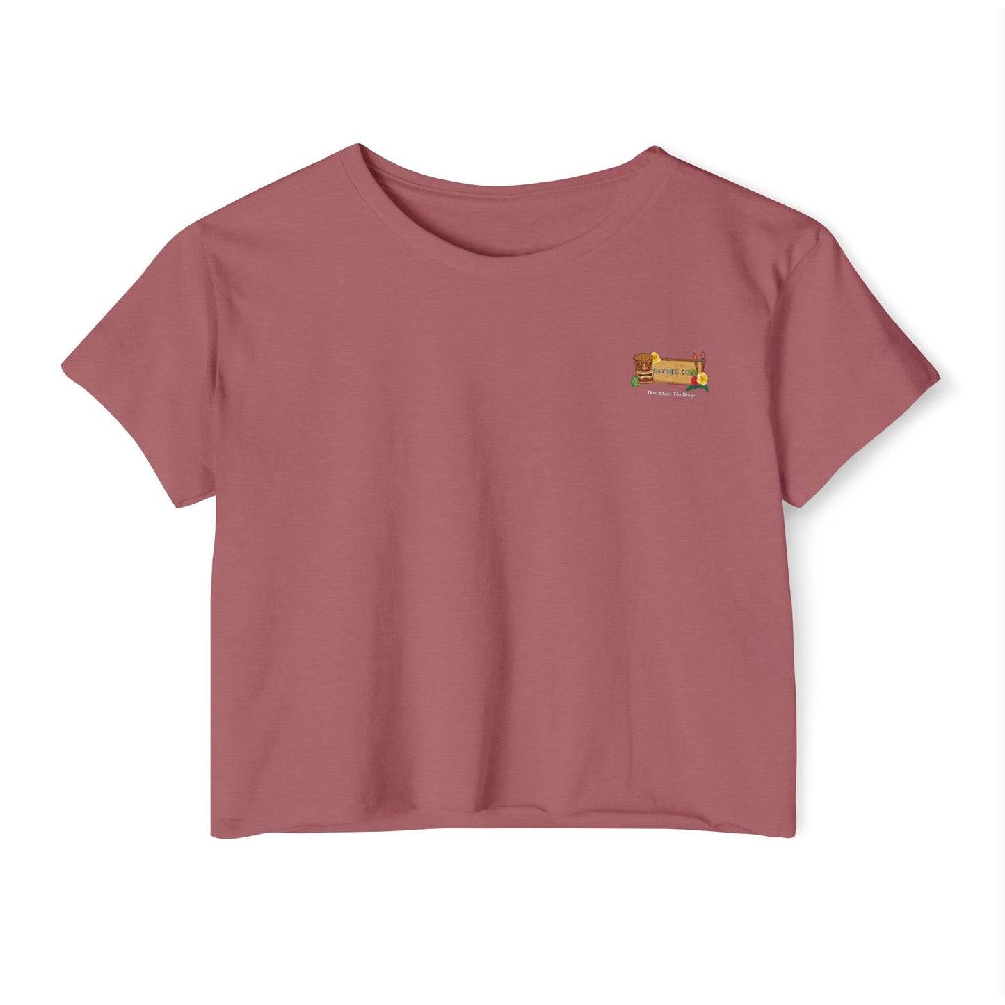 Tropical Vibe Women's Festival Crop Top - Bayside Co.